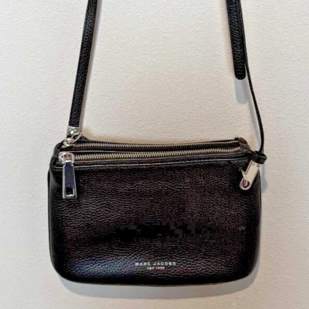 MARC JACOBS New York Double Section Black Crossbody Bag